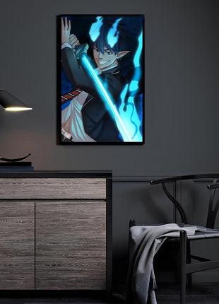 Rin Okumura Wall Art | Blue Exorcist HD Acrylic, Metal & Canvas Print - Snapping Turtle Gallery