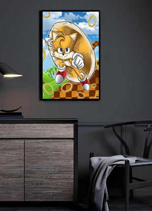 Ring Dash Hero Miles Prower Sonic wall art secondary view