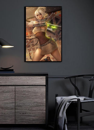 Riven Wall Art | League of Legends HD Acrylic, Metal & Canvas Print - Snapping Turtle Gallery