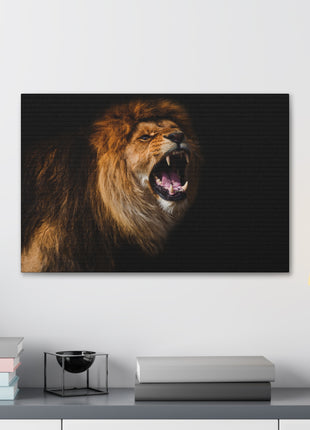 Roar of the King – Powerful Roaring Lion Wall Art | STG Collection - Snapping Turtle Gallery