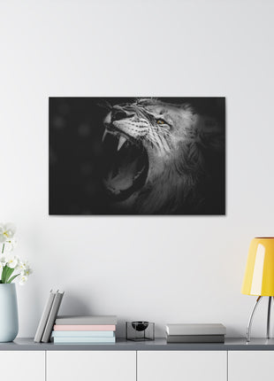 Roaring Legacy – Black and White Lion Wall Art | STG Collection - Snapping Turtle Gallery