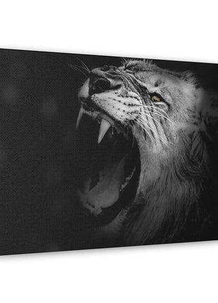 Roaring Legacy – Black and White Lion Wall Art | STG Collection - Snapping Turtle Gallery