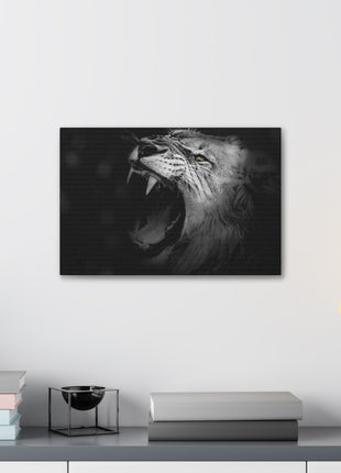 Roaring Legacy – Black and White Lion Wall Art | STG Collection - Snapping Turtle Gallery