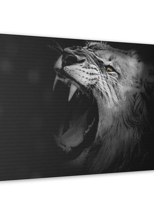Roaring Legacy – Black and White Lion Wall Art | STG Collection - Snapping Turtle Gallery