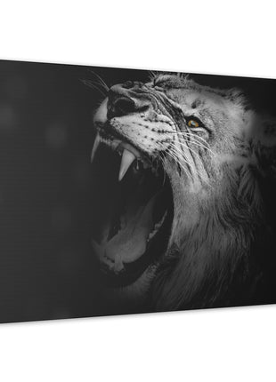 Roaring Legacy – Black and White Lion Wall Art | STG Collection - Snapping Turtle Gallery