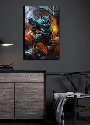 Rocket & Groot Wall Art | Guardians Ultra-HD Acrylic, Metal & Canvas - Snapping Turtle Gallery