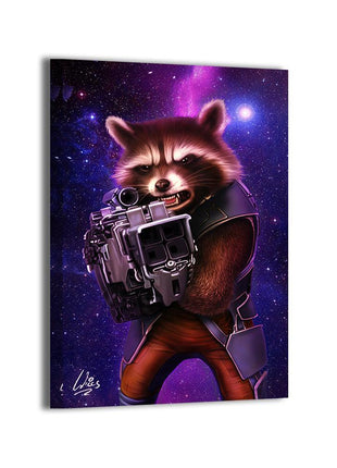 Rocket Raccoon Wall Art | Marvel Fan Art | Snapping Turtle Gallery - Snapping Turtle Gallery