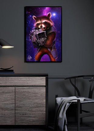 Rocket Raccoon Wall Art | Marvel Fan Art | Snapping Turtle Gallery - Snapping Turtle Gallery
