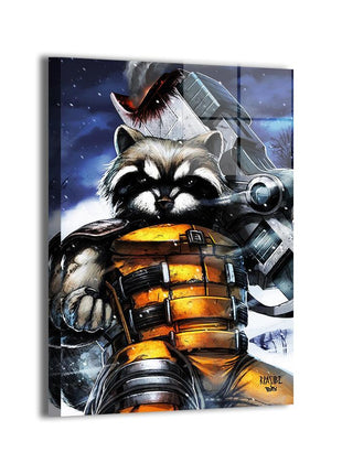 Rocket Raccoon Wall Art | Marvel Fan Art | Snapping Turtle Gallery - Snapping Turtle Gallery