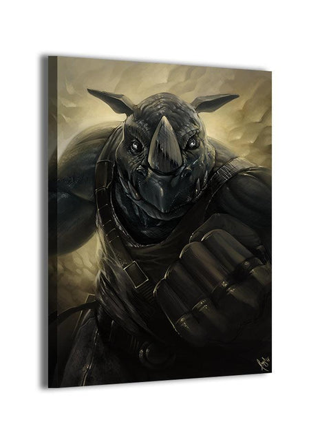 Rocksteady Wall Art | TMNT Fan Art | Snapping Turtle Gallery [variant_option1] Print, Premium Wall Art by Snapping Turtle Gallery