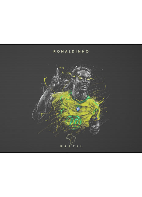 Ronaldinho Art | Acrylic, Metal & Canvas - Snapping Turtle Gallery