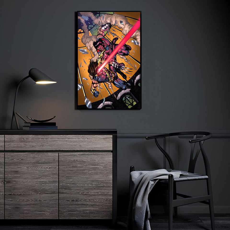 Age of Apocalypse Clash by Verry Woong and Splash Colors displayed in a modern room.