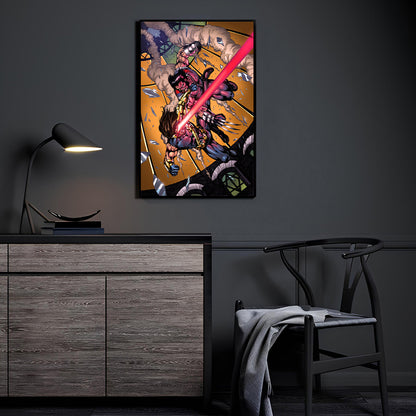 Age of Apocalypse Clash by Verry Woong and Splash Colors displayed in a modern room.