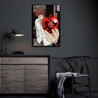Apple of the Shinigami by Ryan Pasibe, colors by Sam Dela Torre displayed in a modern room.