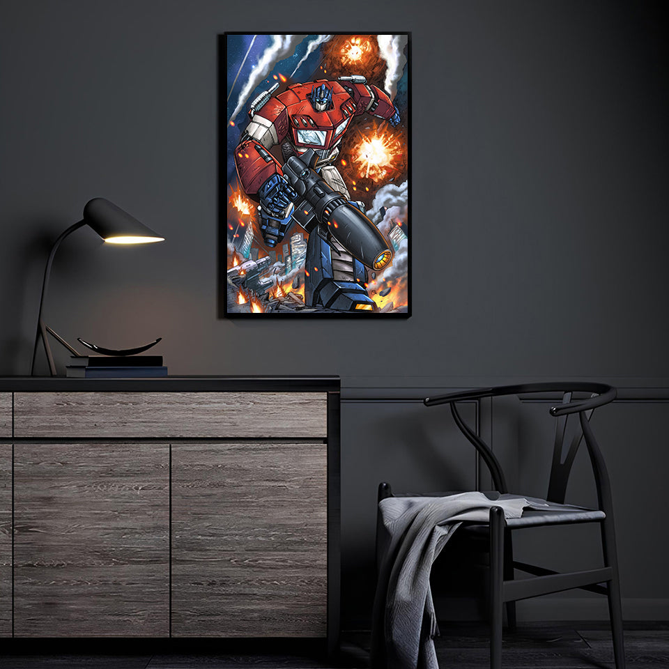 Autobot Commander by Verry Woong displayed in a modern room.