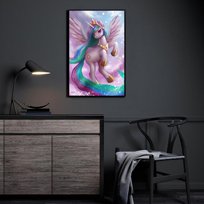 Celestial Dawn Princess (Princess Celestia by Nopeys) displayed in a modern collector room.