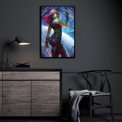 Deadliest Daughter by Nopeys displayed in a modern room.