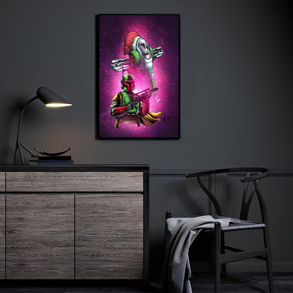 Firespray Hunter by Vhon Remot displayed in a modern room.