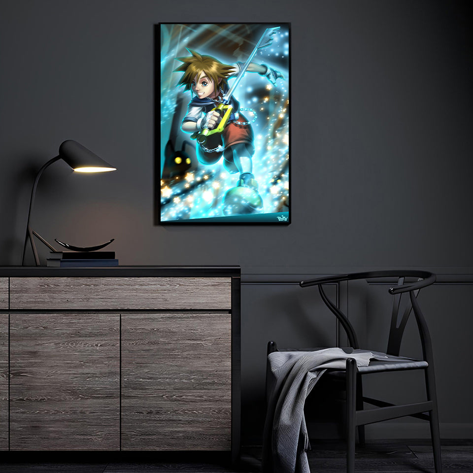 keyblade Lightbearer by Brian Valeza (Totz Valeza) displayed in a modern room.