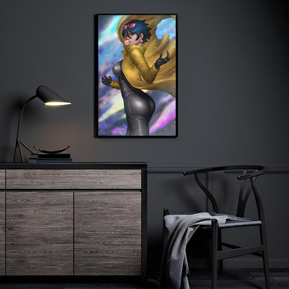 Midnight Fireworks by Nopeys displayed in a modern room.