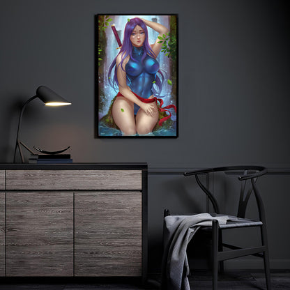 Silent Cascade Vigil by Nopeys displayed in a modern room.