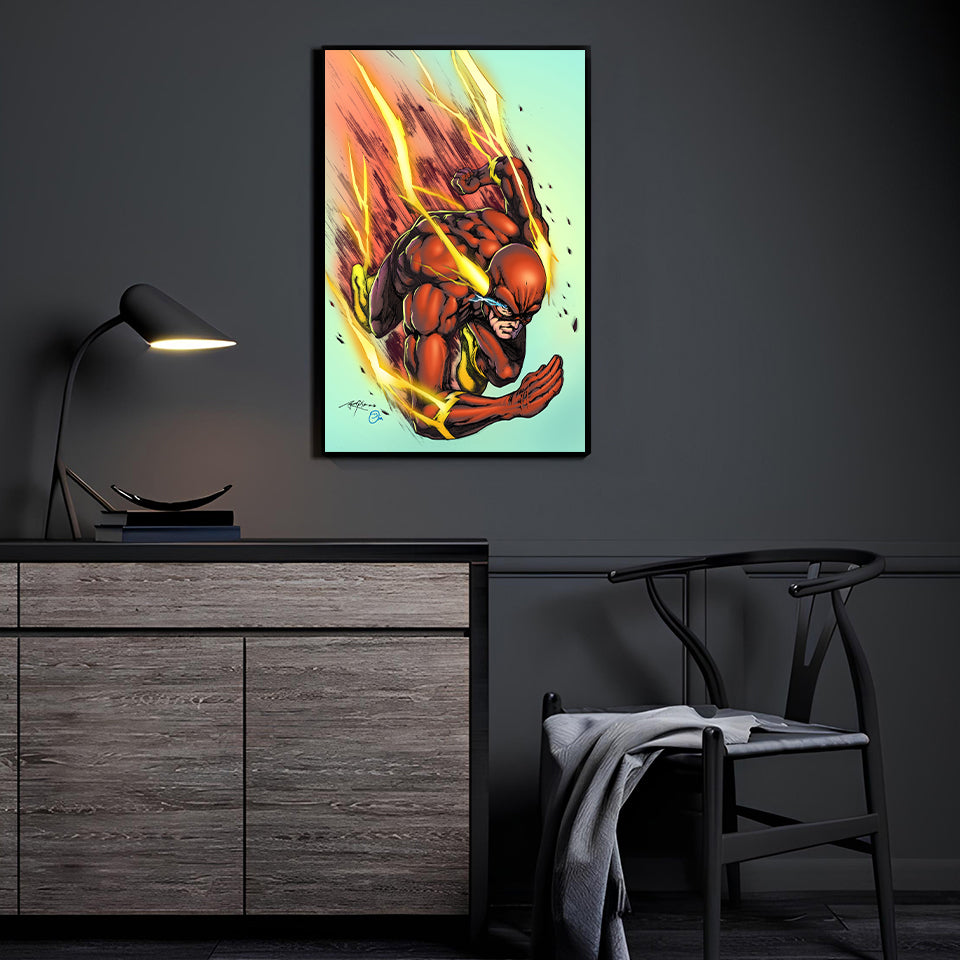 Speedforce Breaker by Brian Balando displayed in a modern room.