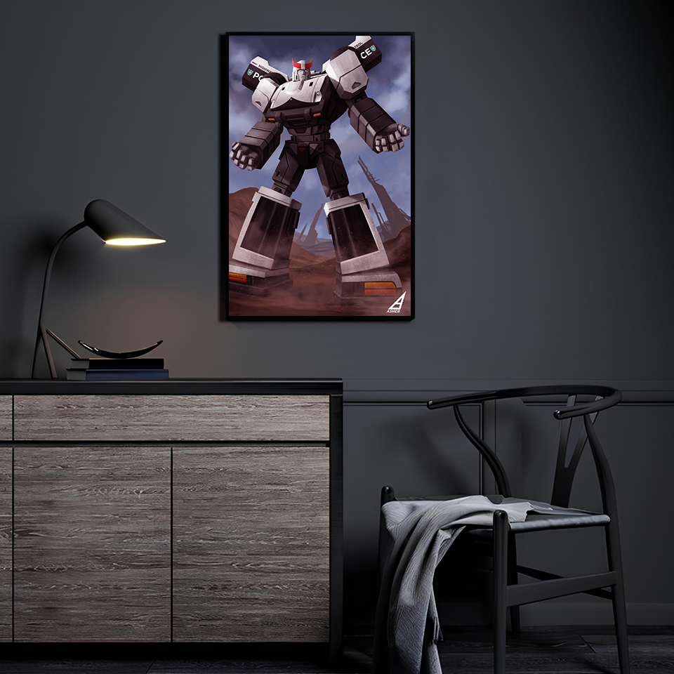 Tactical Enforcer (Prowl) by Ben Asher displayed in a modern room.