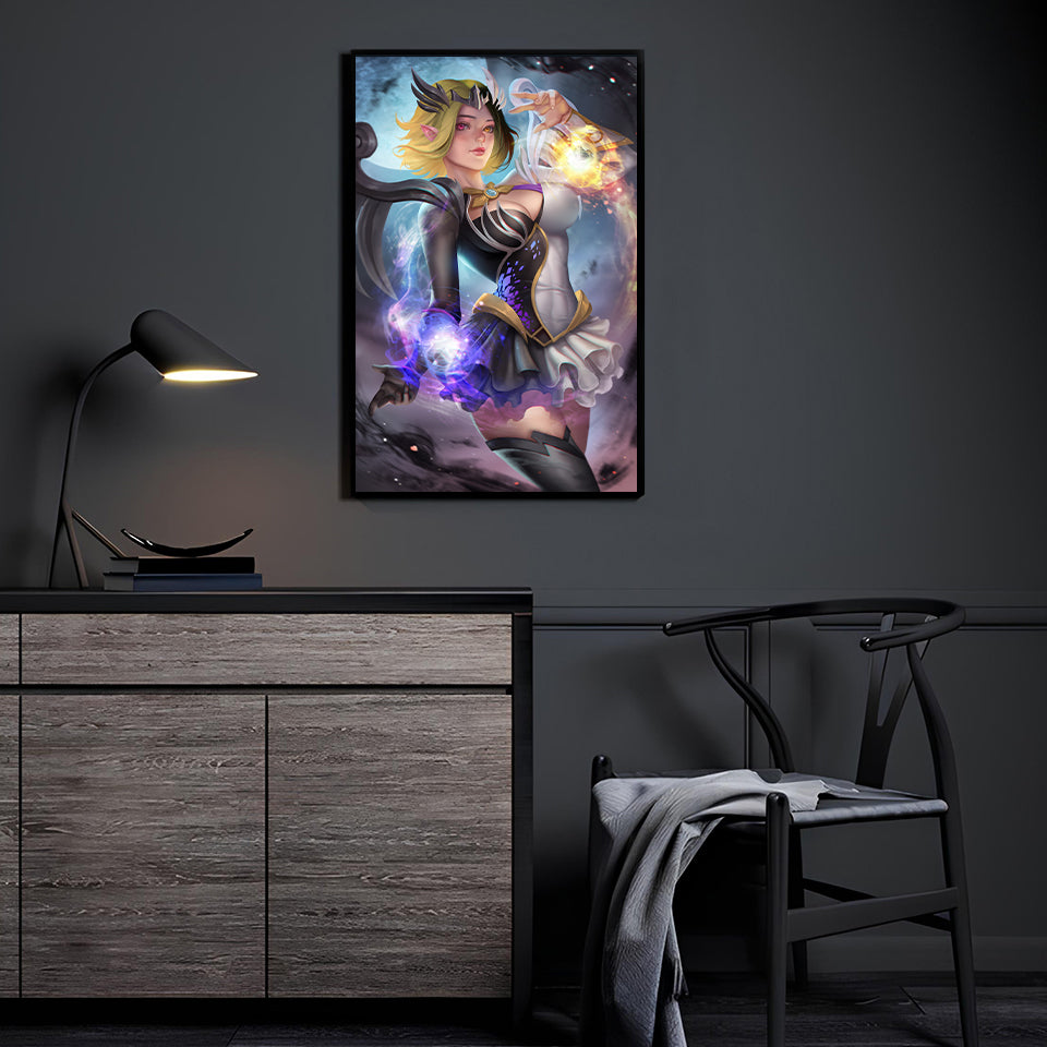 Twilight Duality by Nopeys displayed in a modern room.