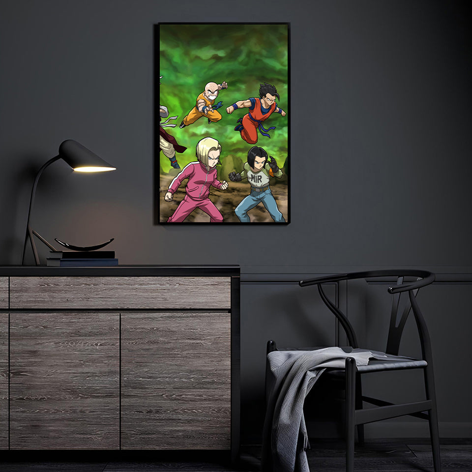 Unified Earth’s Defenders by Pasibe and Dela Torre displayed in a modern room.