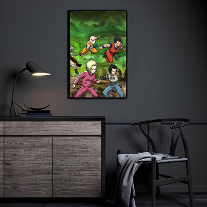 Unified Earth’s Defenders by Pasibe and Dela Torre displayed in a modern room.