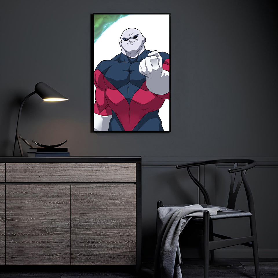 Unyielding Justice Wall Art by Ryan Pasibe and Sam Dela Torre displayed in a modern room.