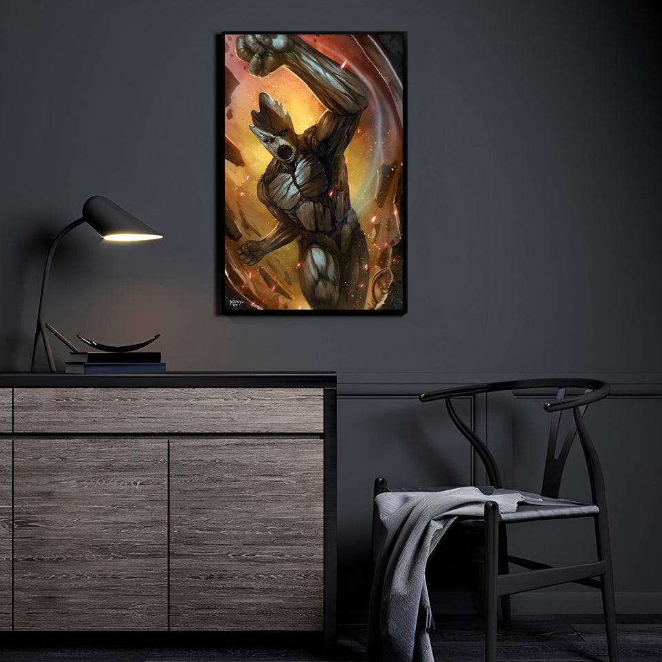 Verdant Titan by Nopeys displayed in a modern room.
