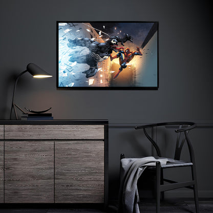 Web of Shadows by Don Mark Noceda with Nestor Redulla Jr. displayed in a modern room.