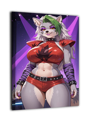 Roxanne Wolf Wall Art | Five Nights at Freddys | Snapping Turtle Gallery - Snapping Turtle Gallery