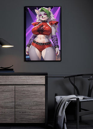 Roxanne Wolf Wall Art | Five Nights at Freddys | Snapping Turtle Gallery - Snapping Turtle Gallery
