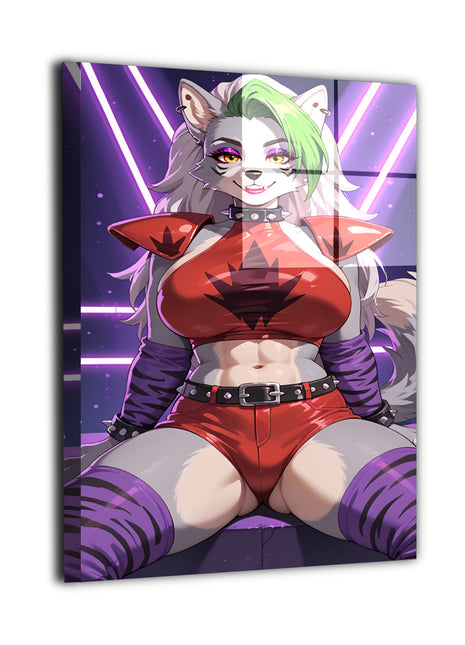 Roxanne Wolf Wall Art | FNAF Security Breach Acrylic, Metal & Canvas - Snapping Turtle Gallery