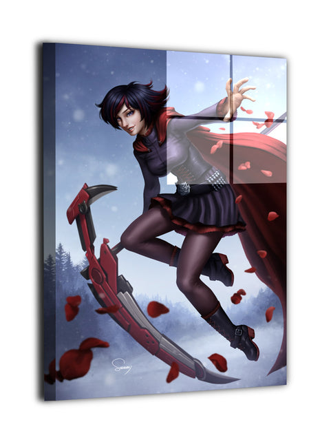 Ruby Rose Wall Art | RWBY Acrylic, Metal & Canvas - Snapping Turtle Gallery