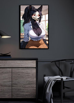 SCP-1471 Malo Corporate Apparition Art | Acrylic, Metal & Canvas - Snapping Turtle Gallery