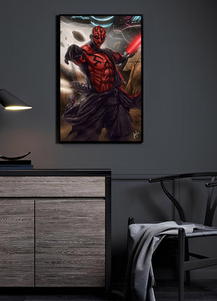 Darth Maul Wall Art | Star Wars Ultra-HD Acrylic, Metal & Canvas Print - Snapping Turtle Gallery