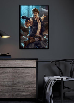 Han Solo Wall Art | Star Wars Ultra-HD Acrylic, Metal & Canvas Print - Snapping Turtle Gallery