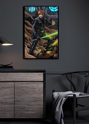 Luke Skywalker Wall Art | Star Wars HD Acrylic, Metal & Canvas Print - Snapping Turtle Gallery