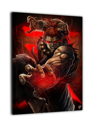 Akuma Wall Art | Street Fighter Ultra-HD Acrylic, Metal & Canvas Print - Snapping Turtle Gallery
