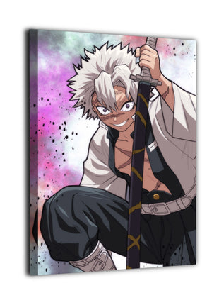 Sanemi Shinazugawa Wall Art | Demon Slayer Acrylic, Metal & Canvas - Snapping Turtle Gallery