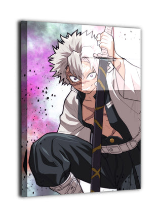 Sanemi Shinazugawa Wall Art | Demon Slayer Acrylic, Metal & Canvas - Snapping Turtle Gallery