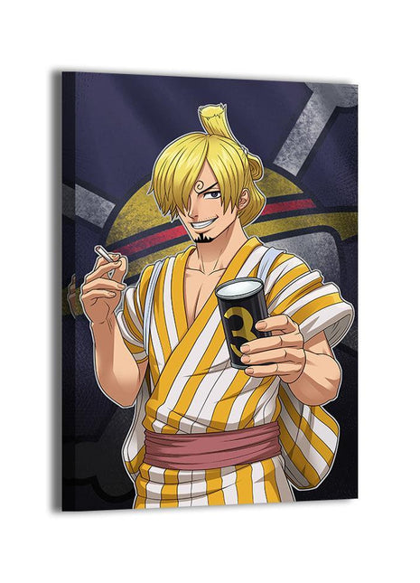 Sanji Wall Art | One Piece Acrylic, Metal & Canvas - Snapping Turtle Gallery