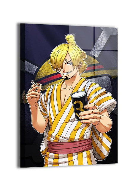 Sanji Wall Art | One Piece Acrylic, Metal & Canvas - Snapping Turtle Gallery