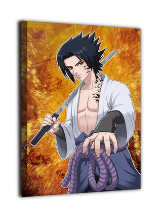 Sasuke Cursed Mark Wall Art | Naruto Acrylic, Metal & Canvas - Snapping Turtle Gallery