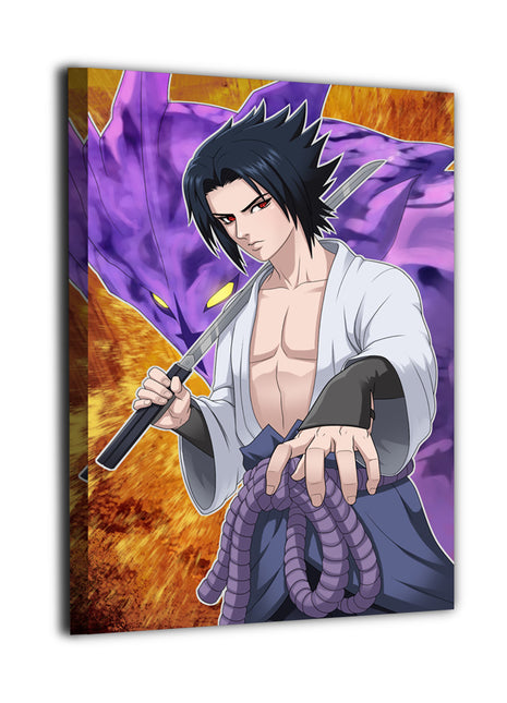Sasuke Uchiha Art | Acrylic, Metal & Canvas [variant_option1] Print, Premium Wall Art by Snapping Turtle Gallery