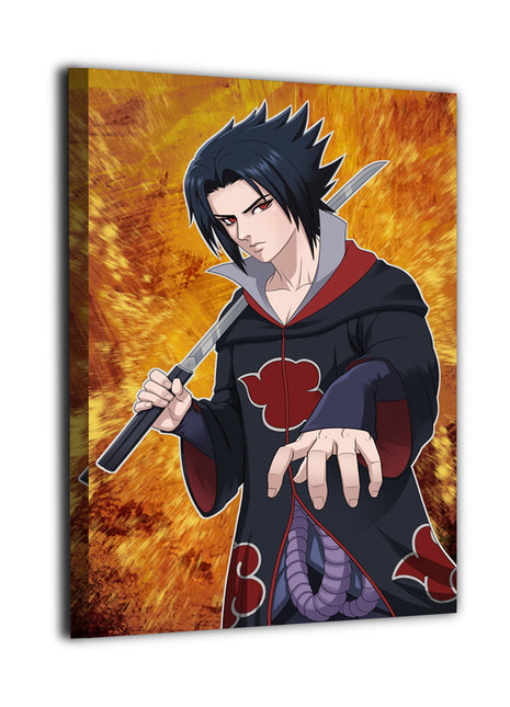 Sasuke Uchiha Art | Acrylic, Metal & Canvas [variant_option1] Print, Premium Wall Art by Snapping Turtle Gallery