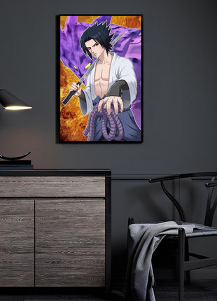 Sasuke Uchiha Art | Acrylic, Metal & Canvas [variant_option1] Print, Premium Wall Art by Snapping Turtle Gallery